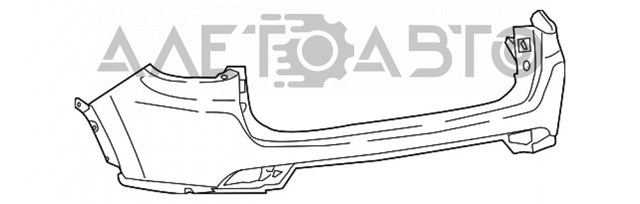 Бампер задний, верхняя часть FPS FP3812950
