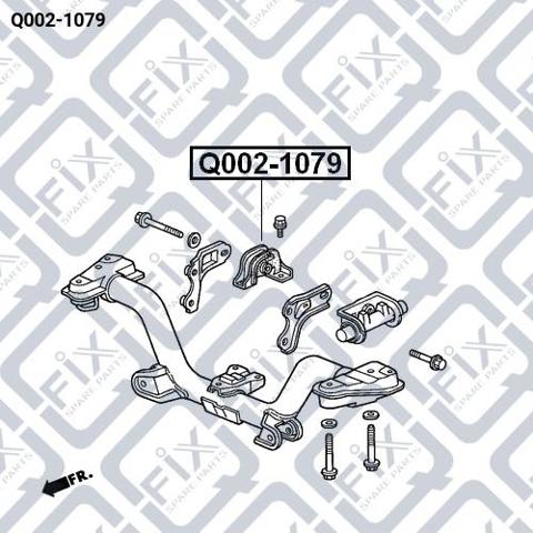 Coxim (suporte) traseiro de motor Q-fix Q0021079 preço, a partir de 26,82 USD