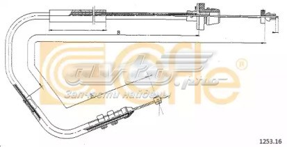 Трос газа 125316 Cofle