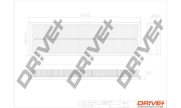 Воздушный фильтр DP1110100580 Dr!ve+