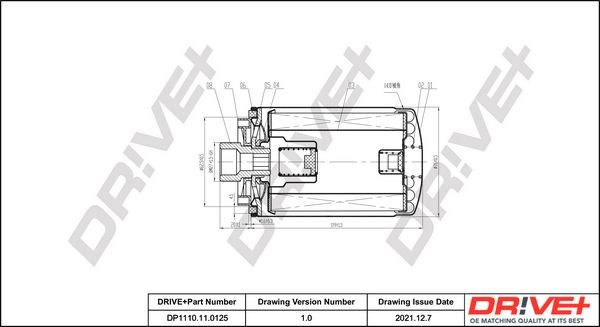 DP1110.11.0125 Dr!ve+ filtro de óleo