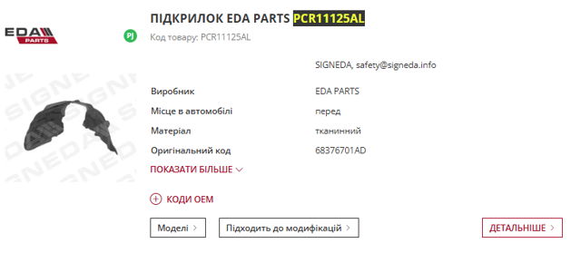  Signeda PCR11125AL цена, от 82.14 USD