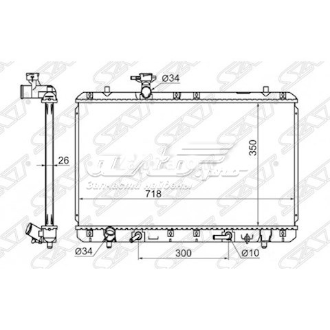 Радиатор SK0007 SAT