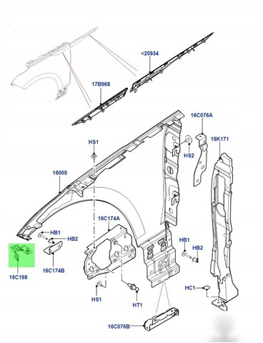  J8A216290AA Land Rover