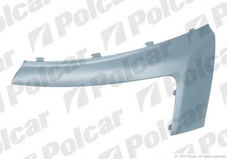 Ресничка (накладка) правой фары Polcar 2397062 цена, от 27.63 USD