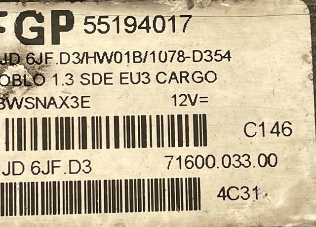  55194017 Fiat/Alfa/Lancia