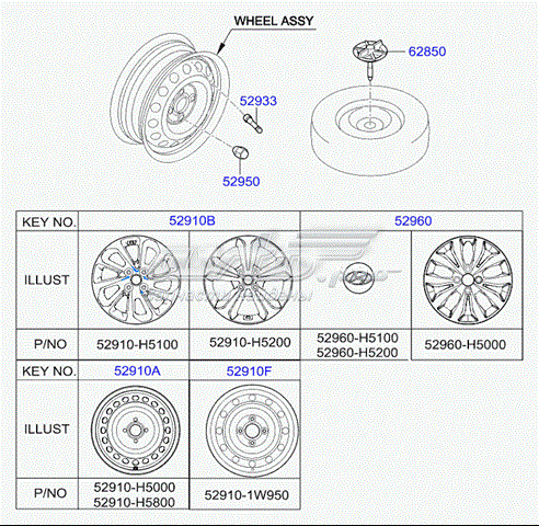  52910H5000 Hyundai/Kia