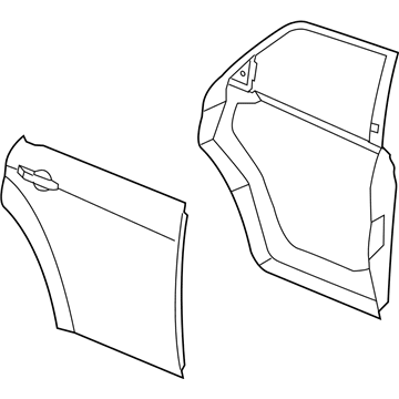 Дверь задняя правая 68089372AE Chrysler