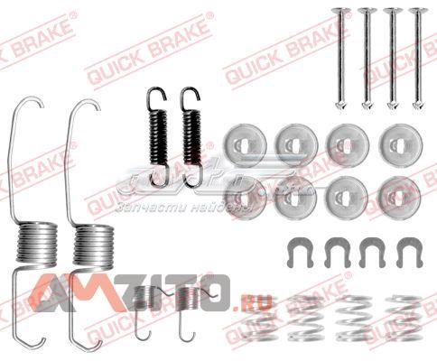 Монтажный комплект задних барабанных колодок 1050637 Quick Brake