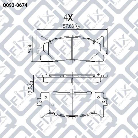 Колодки Q-fix Q0930674 цена, от 29.12 USD