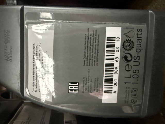 A001989680318 MERCEDES Aceite caja de cambios original y equivalente
