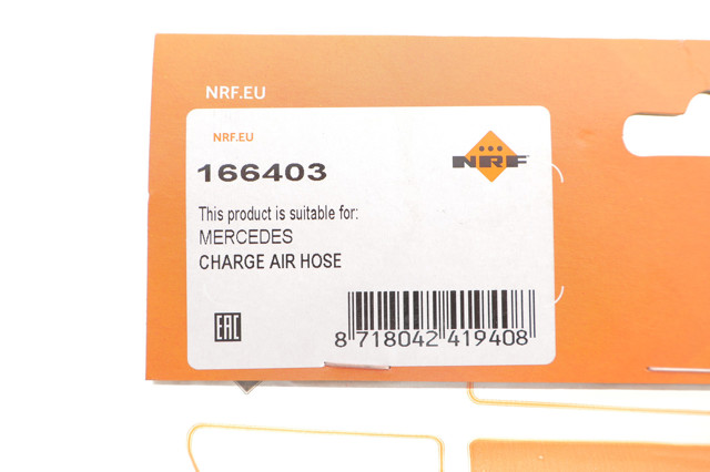 166403 NRF Патрубок интеркуллера