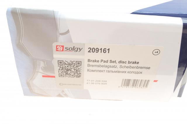 209161 Solgy Колодки передние