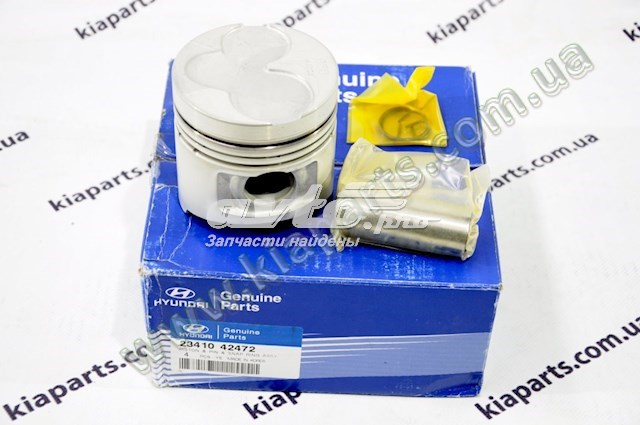 Купить 2341042472 Hyundai/Kia Поршень с пальцем без колец, 2-й ремонт (+0,50)