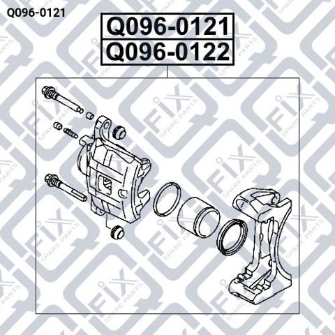 Супорт тормзной Q-fix Q0960121 цена, от 75.09 USD