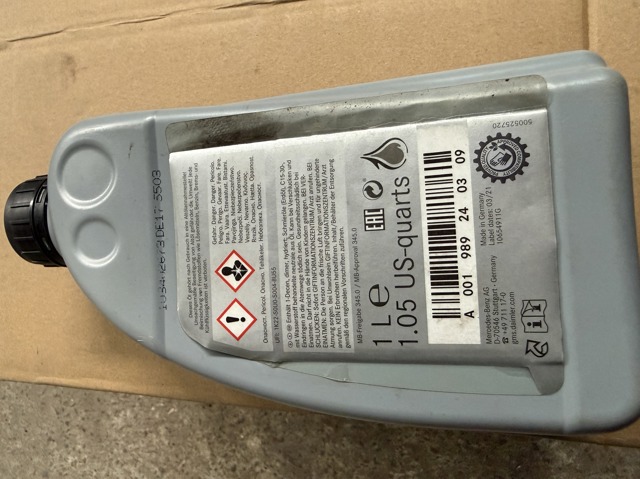 A001989240309 MERCEDES Líquido de dirección original y equivalente