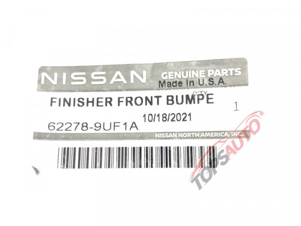 622789UF1A Nissan/Infiniti Молдинг бампера переднего, центральный