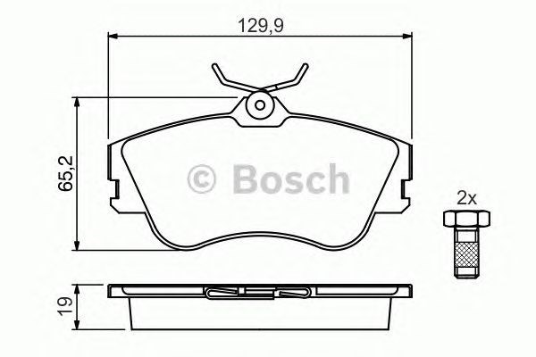 Тормозные колодки Bosch 986461753