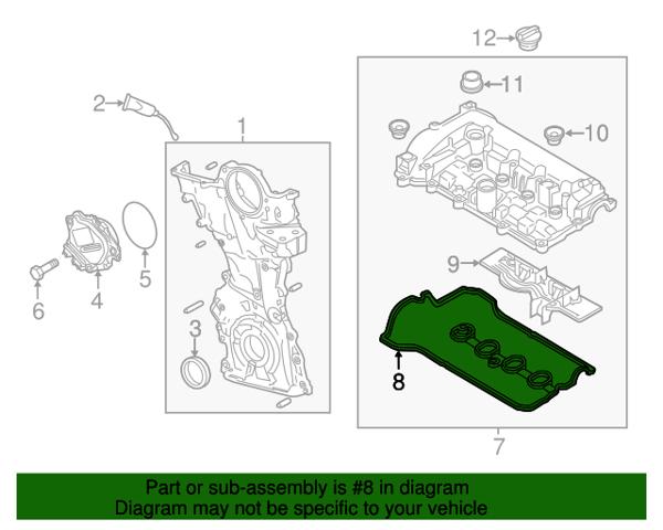 PYFA10235 Mazda Прокладка крышки клапана