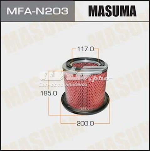 MFAN203 Masuma Воздушный фильтр двигателя