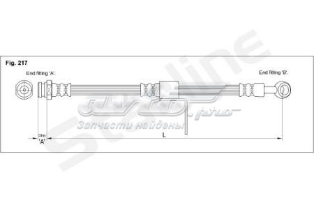 Тормозной шланг Starline HAAM1219 цена, от 20.10 USD