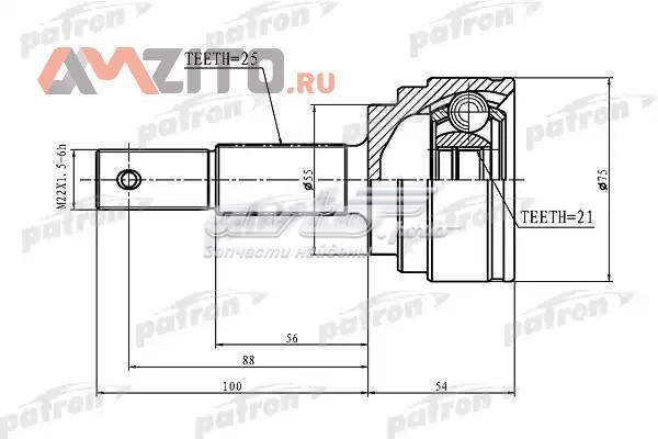 ШРУС наружный PATRON PCV1408