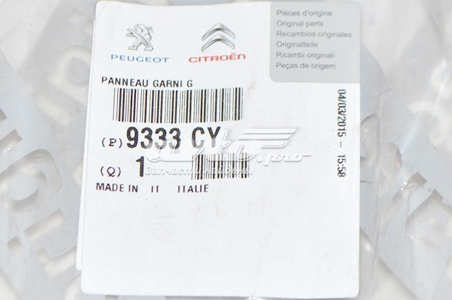 Revestimiento interior de la puerta trasera izquierda 9333CY PEUGEOT