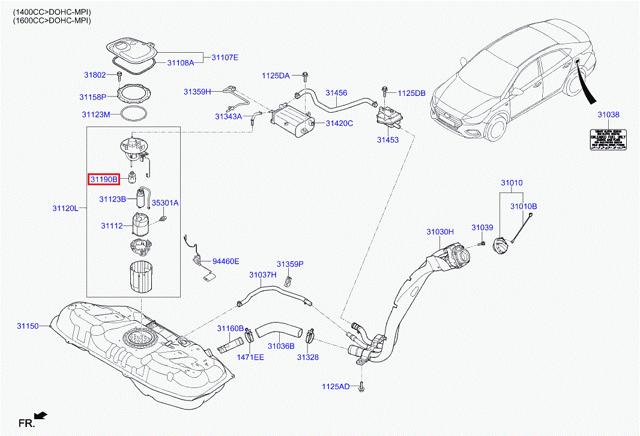  311901R000 Hyundai/Kia