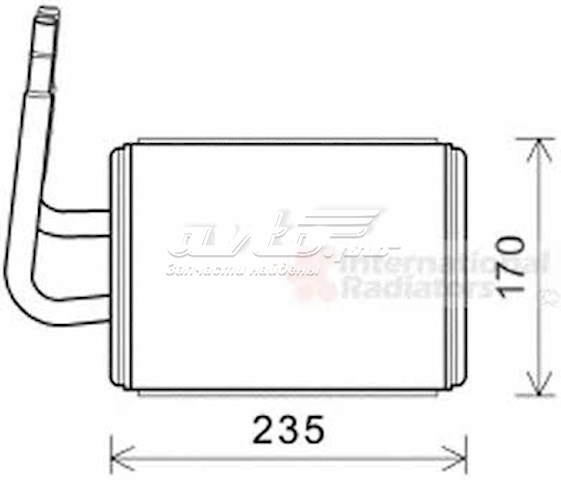 27006268 VAN Wezel radiador de forno (de aquecedor)