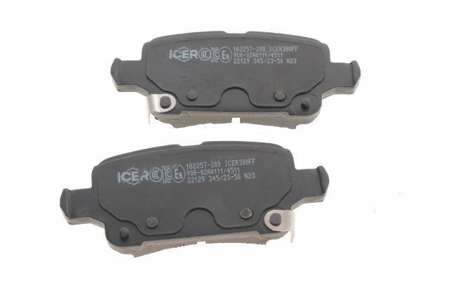 Задние дисковые колодки Icer 182257208