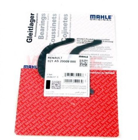 Купить 021AS20009000 Mahle Original Полукольцо упорное (разбега) коленвала, STD, комплект
