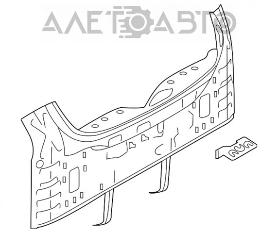 Купить G91105NAMA Nissan/Infiniti Панель задняя, багажного отсека