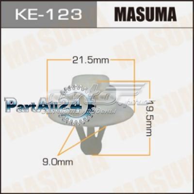 KE123 Masuma Пистон (клип) крепления молдинга двери