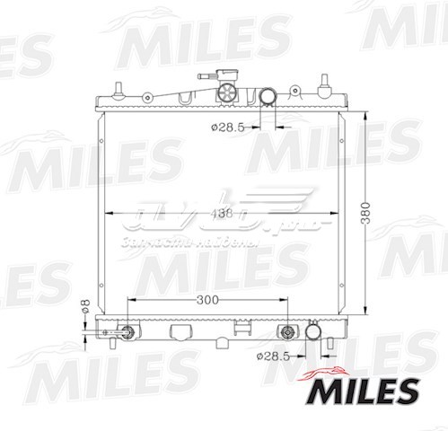 Радиатор ACRB064 Miles