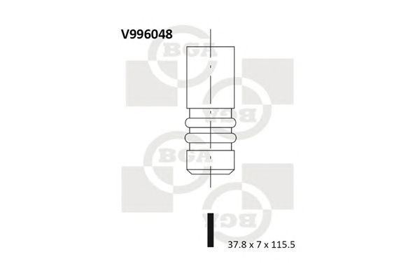 V996048 BGA клапан выпускной