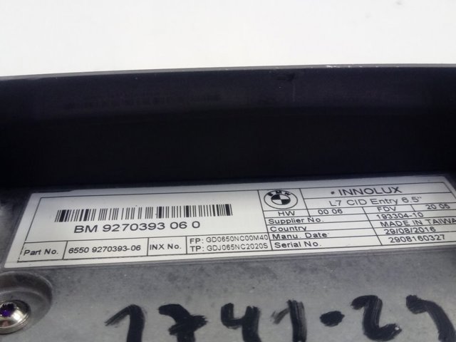 Купить 9270393 BMW Дисплей многофункциональный
