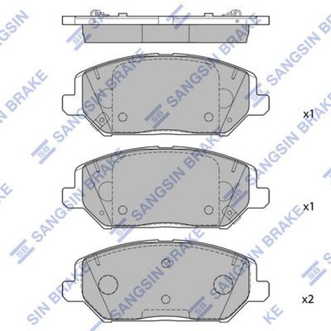 Колодки Sangsin SP4242 цена, от 31.18 USD
