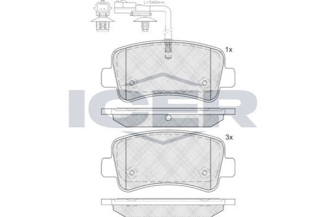 Колодки дисковые  Icer LM2001 цена, от 27.32 USD