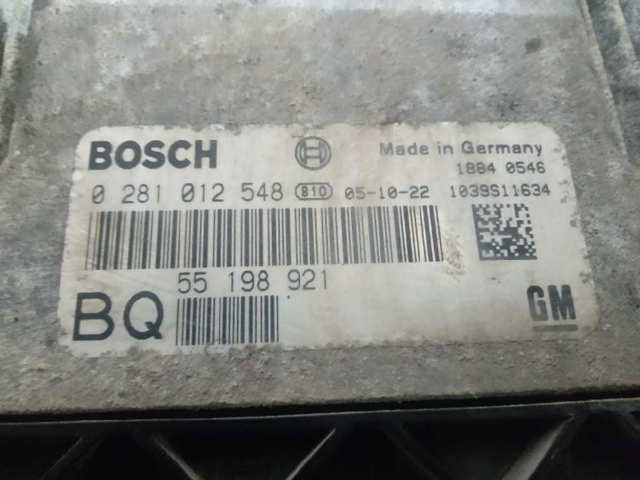 Блок управления двигателем 0281012548 Opel