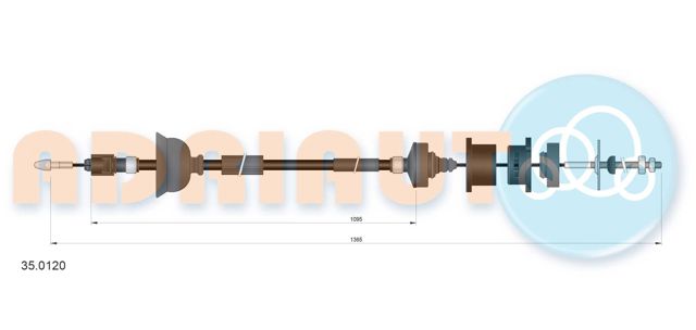 Трос сцепления 350120 Adriauto