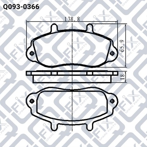 Тормозные колодки Q-fix Q0930366