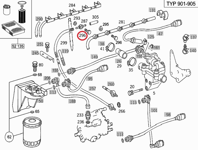 Штуцер (наконечник) форсунки шланга обратки MERCEDES 6020780034 Штуцер (наконечник) форсунки шланга обратки MERCEDES 6020780034