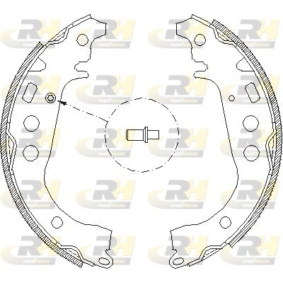 Колодки тормозные задние барабанные NTY HSTTY059