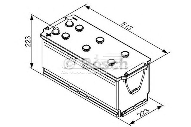 Купить Аккумулятор Bosch 180 А/ч (0092T30790)