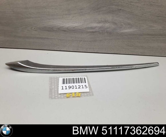 Молдинг решетки бампера переднего правый BMW 51117362694 цена, от 19.72 USD