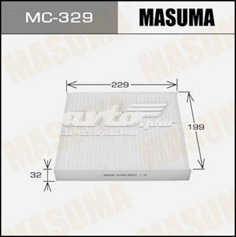 Фильтр салона Masuma MC329CL