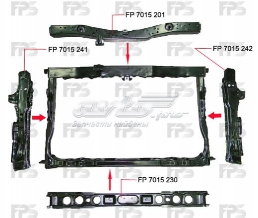 Підсилювач бампера FP7015201 FPS