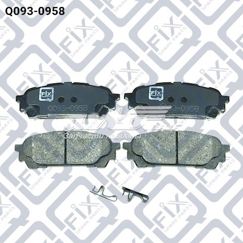 Задние тормозные колодки Q0930958 Q-fix
