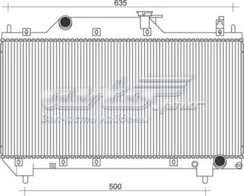 Підвіска радіатора 350213116600 MAGNETI MARELLI