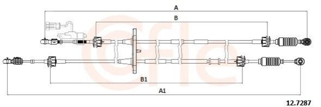 Купить 55227213 Fiat/Alfa/Lancia Трос коробки передач